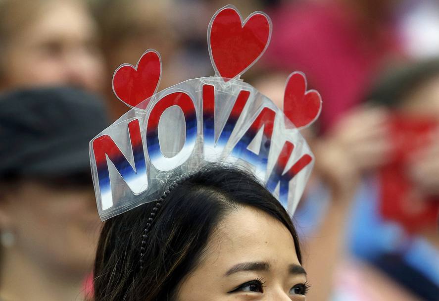 Melbourne, Australia: una fan del serbo Novak Djokovic (REUTERS)